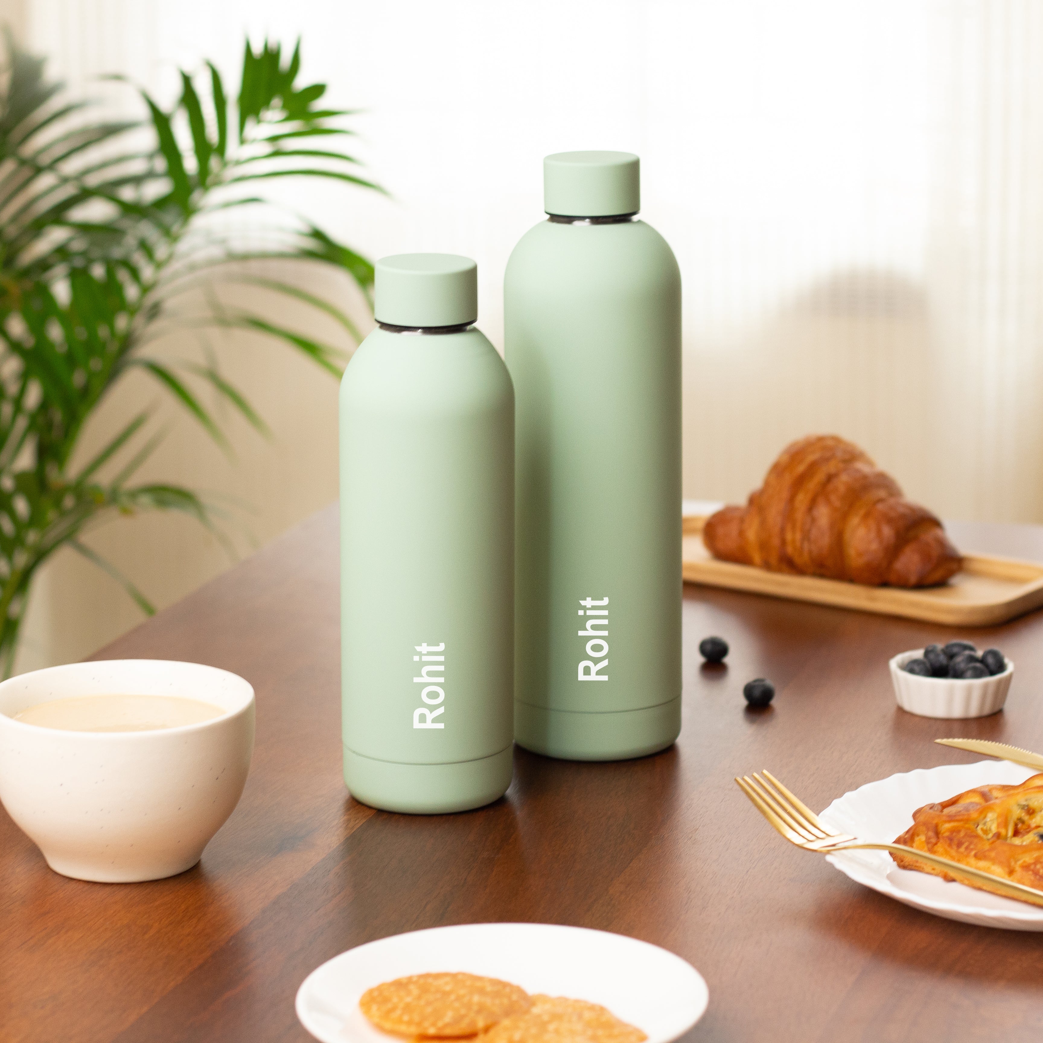 Quench - Personalised Water Bottle - Sage Green