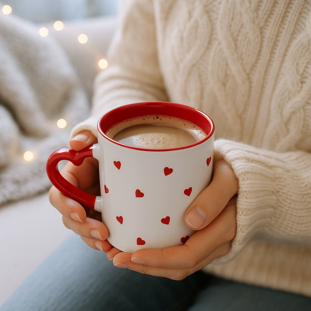 Ceramic Coffee Mug - All Hearts