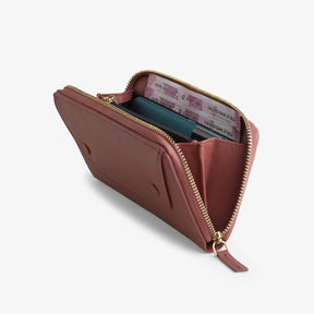 Verve Zip-around Womens Wallet - Dusty Rose