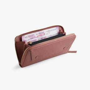 Verve Zip-around Womens Wallet - Dusty Rose