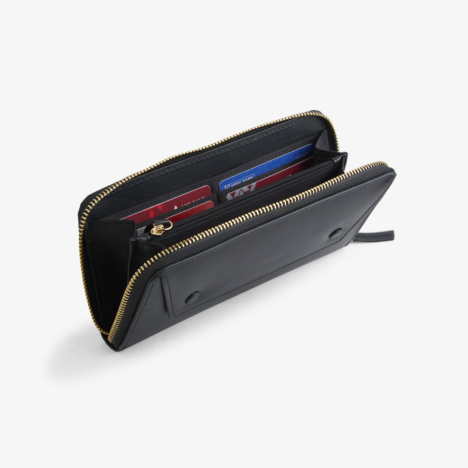 Verve Zip-around Womens Wallet - Black