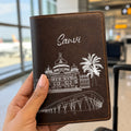 Personalized Passport Cover - Postcards from India - Bengaluru