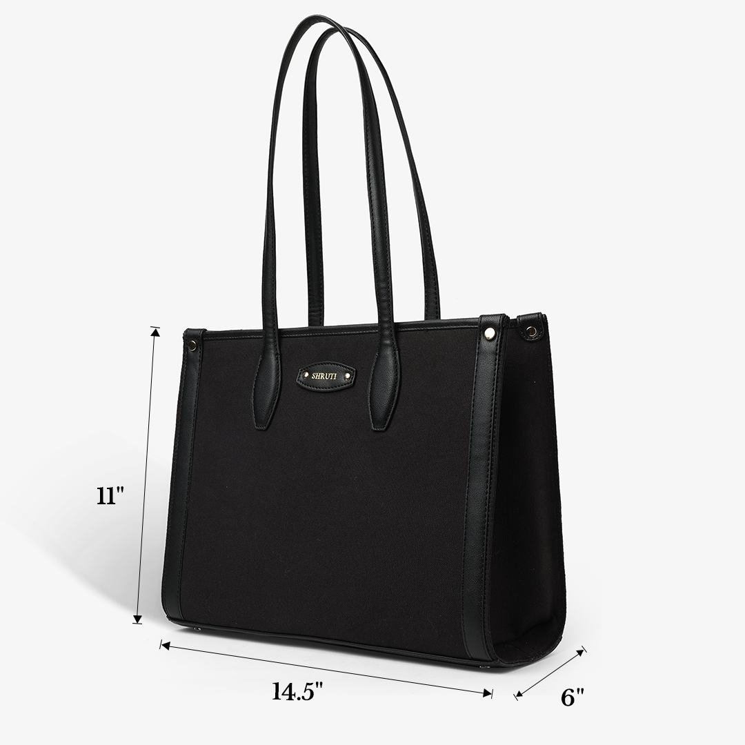 Personalised Everyday Work Tote - Black