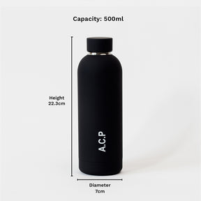 Quench - Personalised Water Bottle - Black