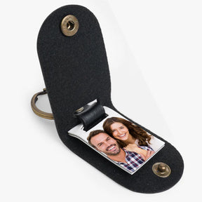 Personalised Photo Keychain - Black