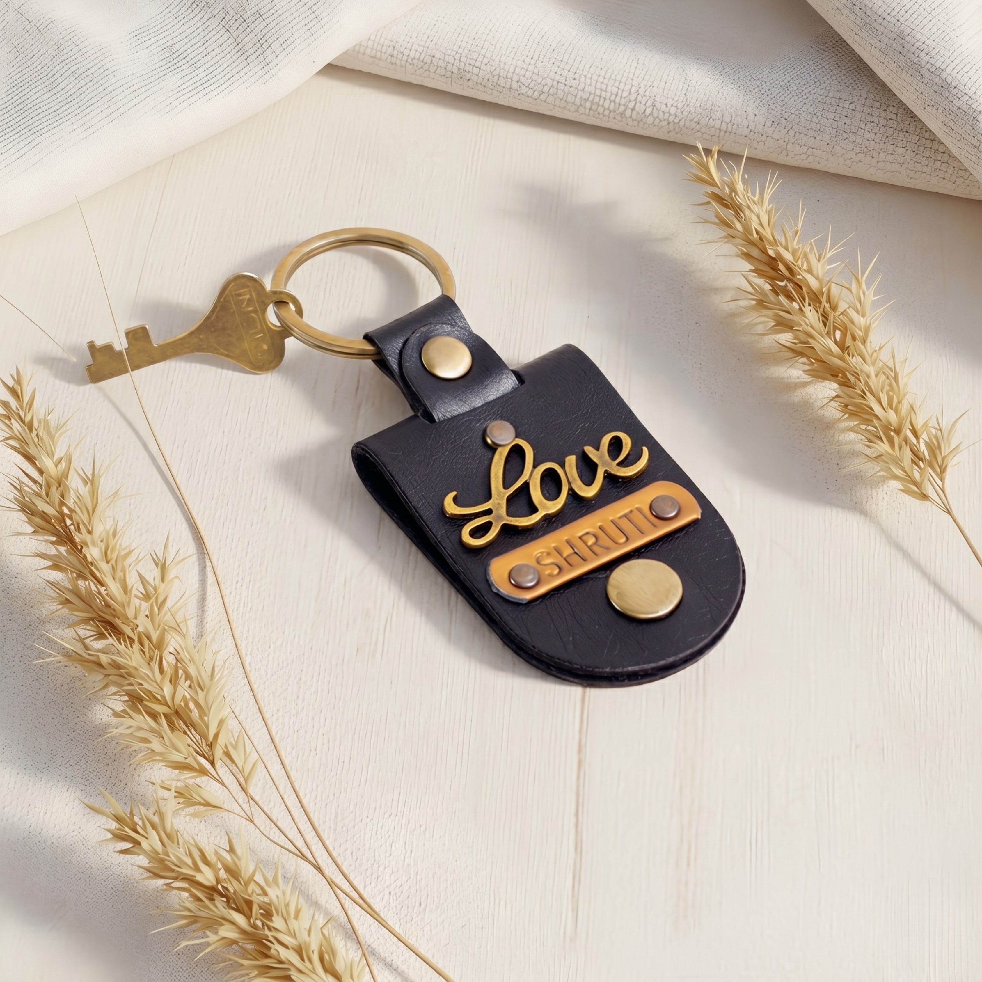 Personalised Photo Keychain - Black