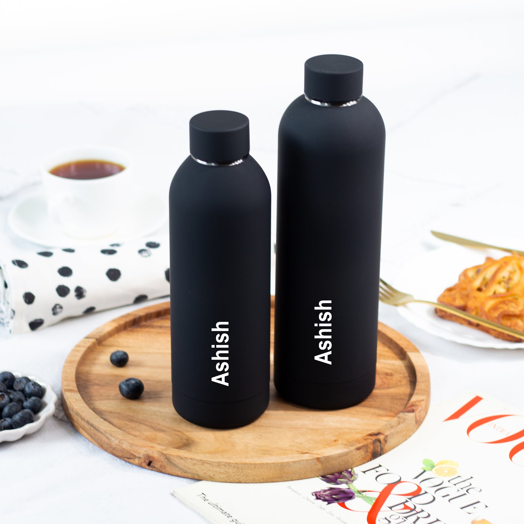 Quench - Personalised Water Bottle - Black