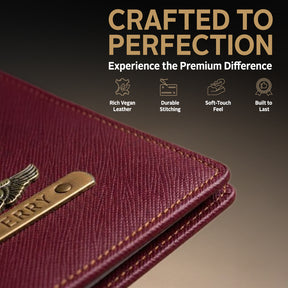 Personalized Passport Cover - Wine