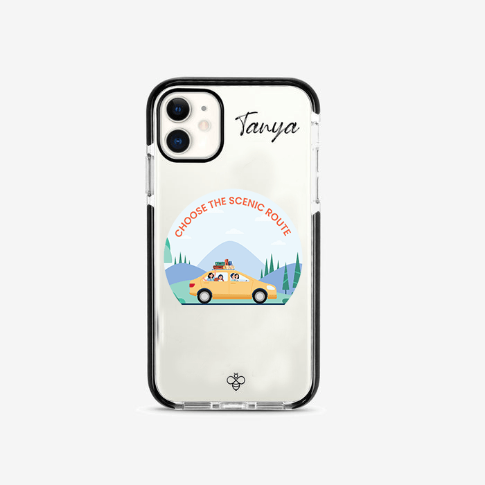Personalised Silicone iPhone Cover - Scenic Route