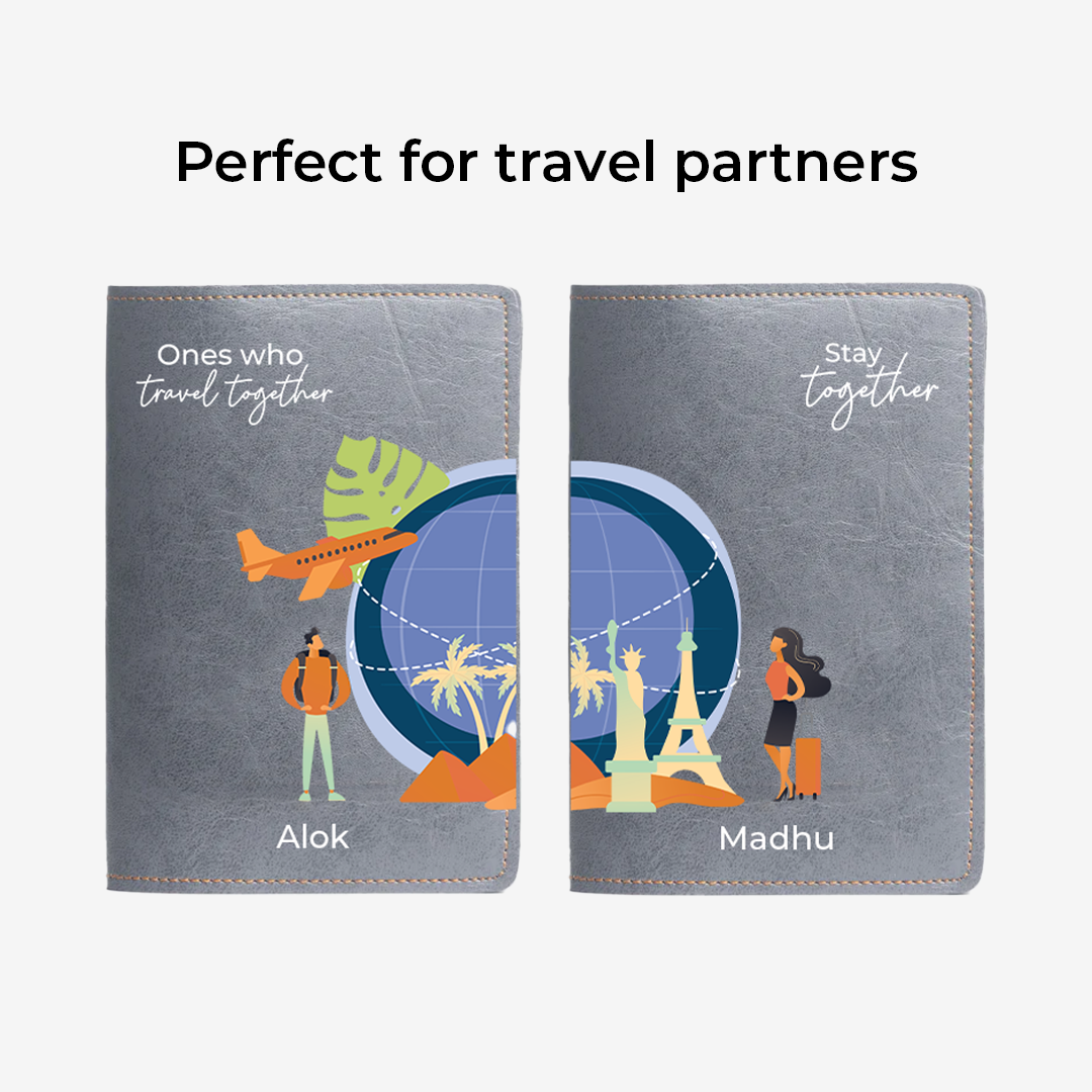 Stay together - Personalized Couple Passport Cover