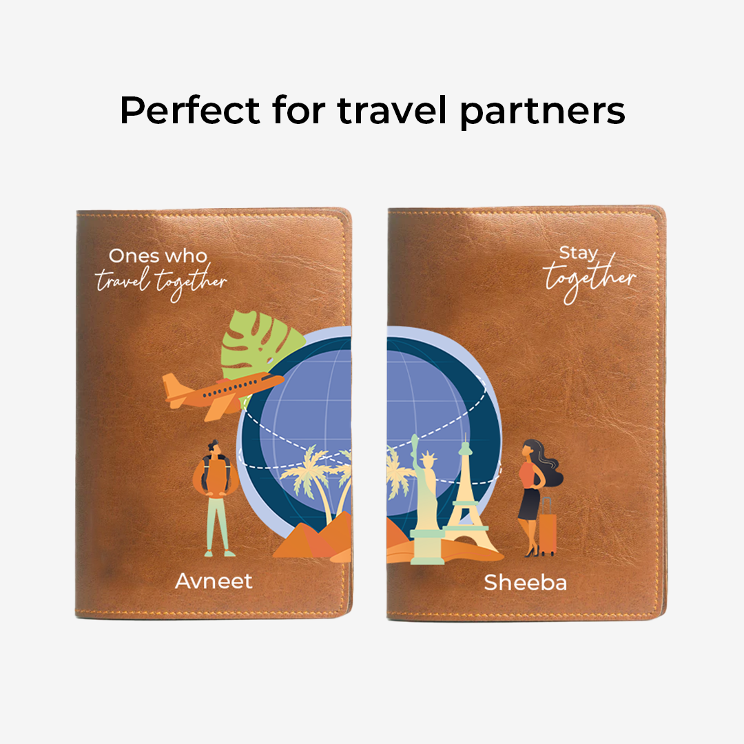 Stay together - Personalized Couple Passport Cover