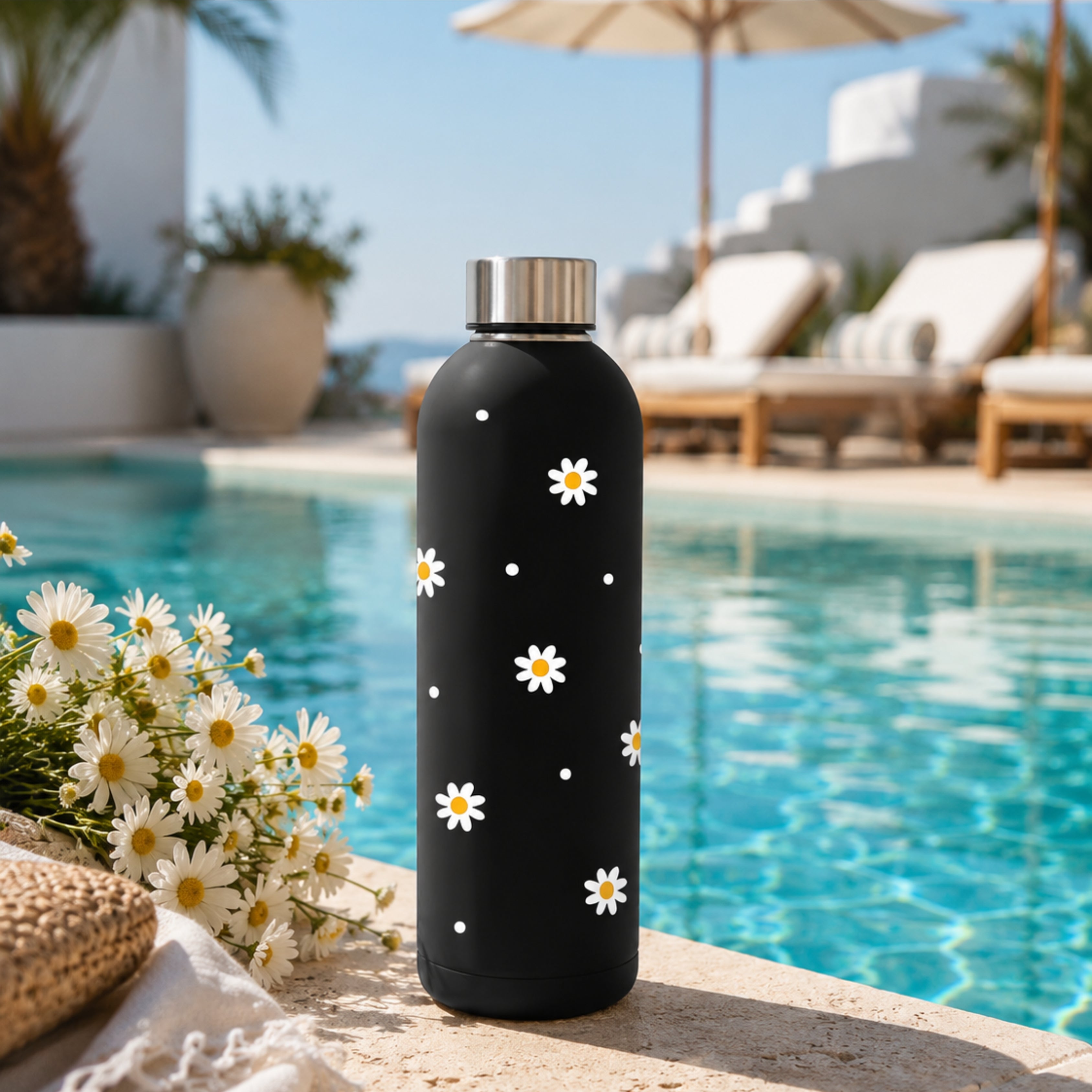 Quench - Insulated Water Bottle - Daisy (750ML)