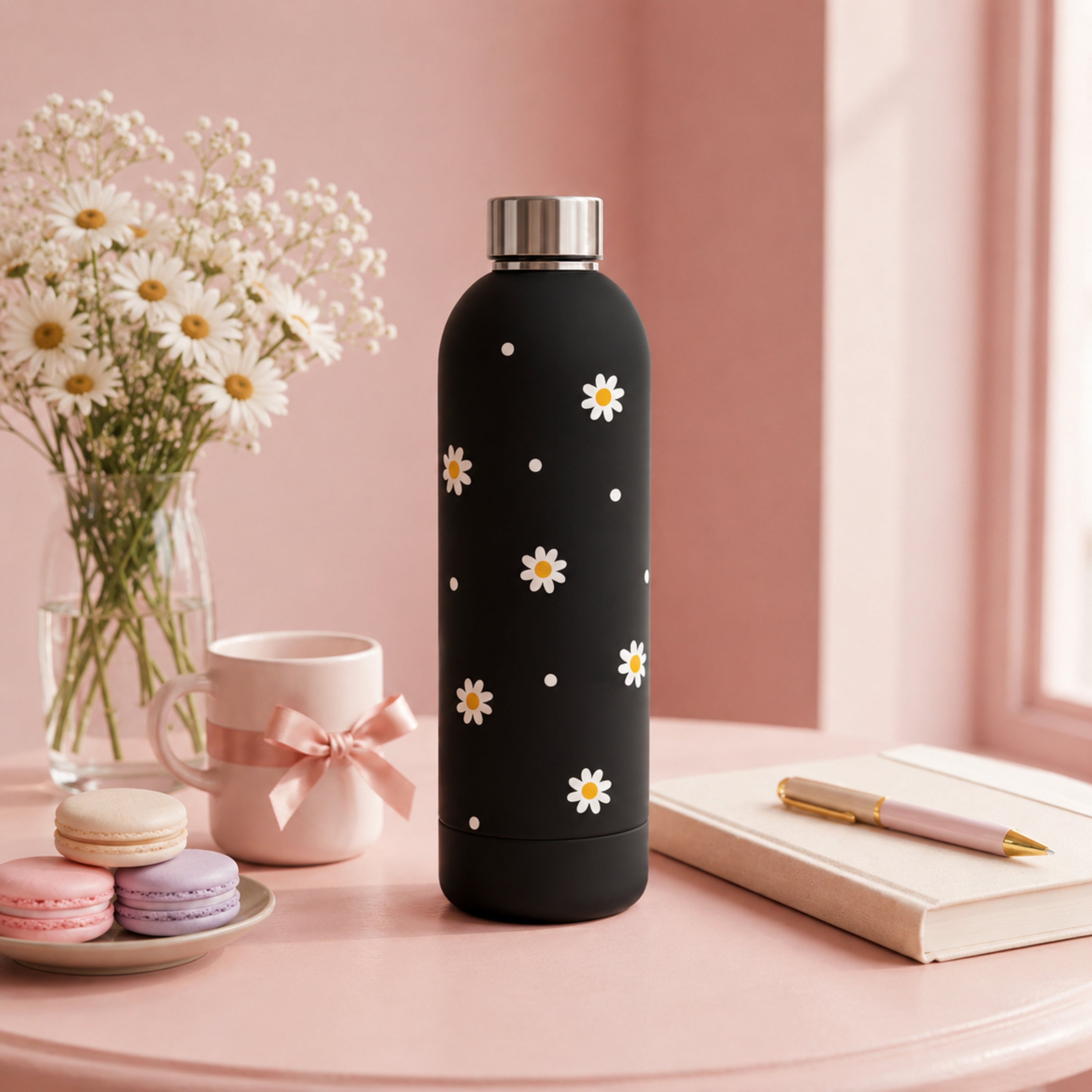 Quench - Insulated Water Bottle - Daisy (750ML)