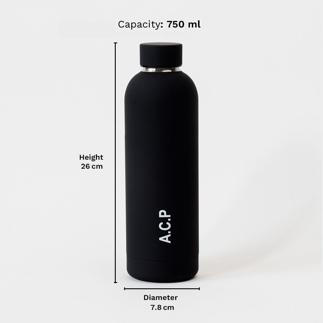 Quench - Personalised Water Bottle - Black