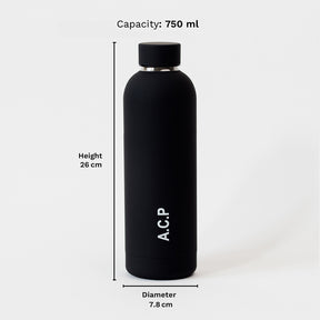 Quench - Personalised Water Bottle - Black