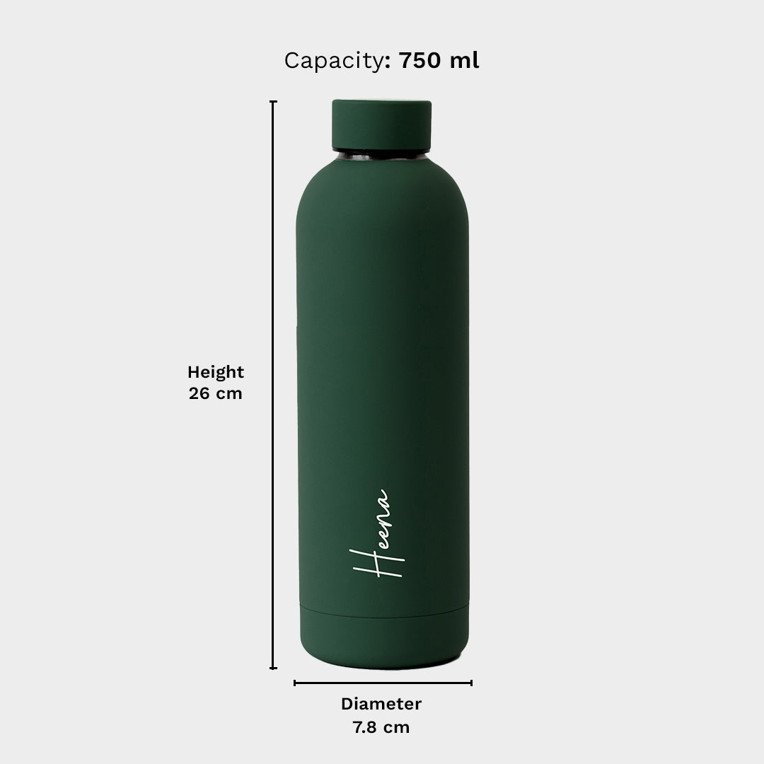 Quench - Personalised Water Bottle - Fern Green