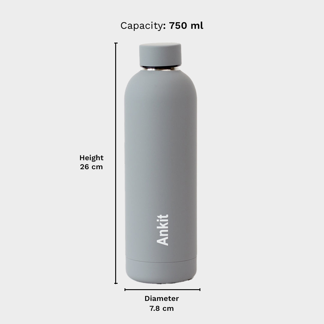 Quench - Personalised Water Bottle - Pebble Grey