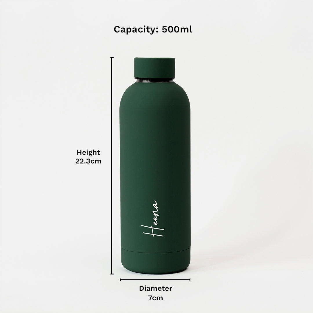 Personalised Water Bottle for Brother - Fern Green