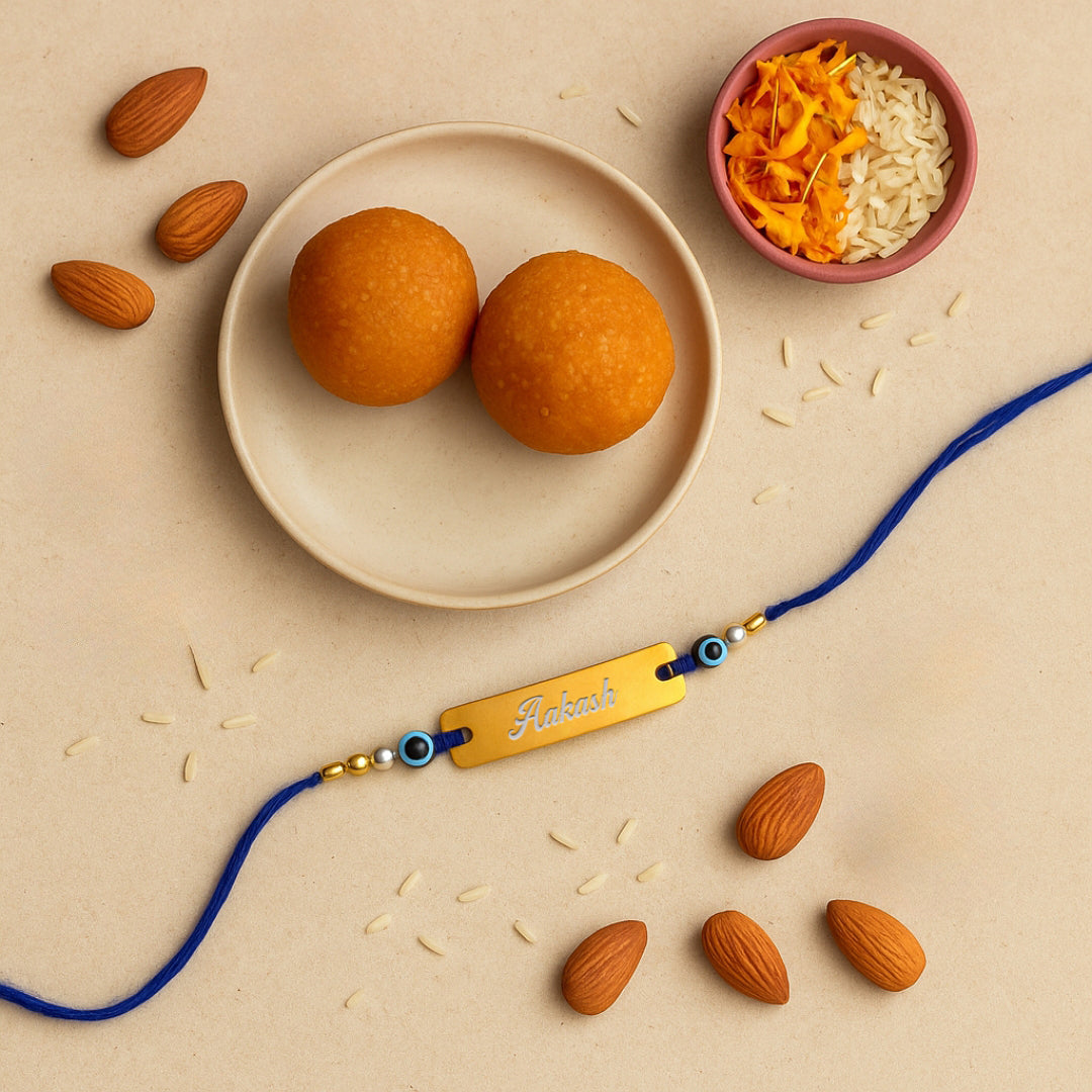 Personalised Engraved Rakhi- Evil Eye