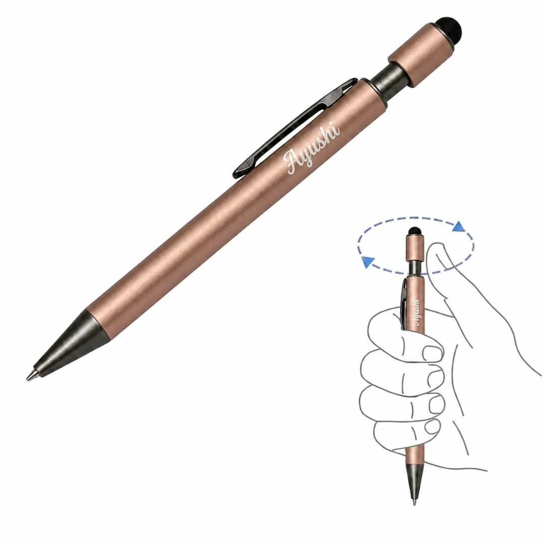 Personalised Fidget Spinner Pen - Rose Gold