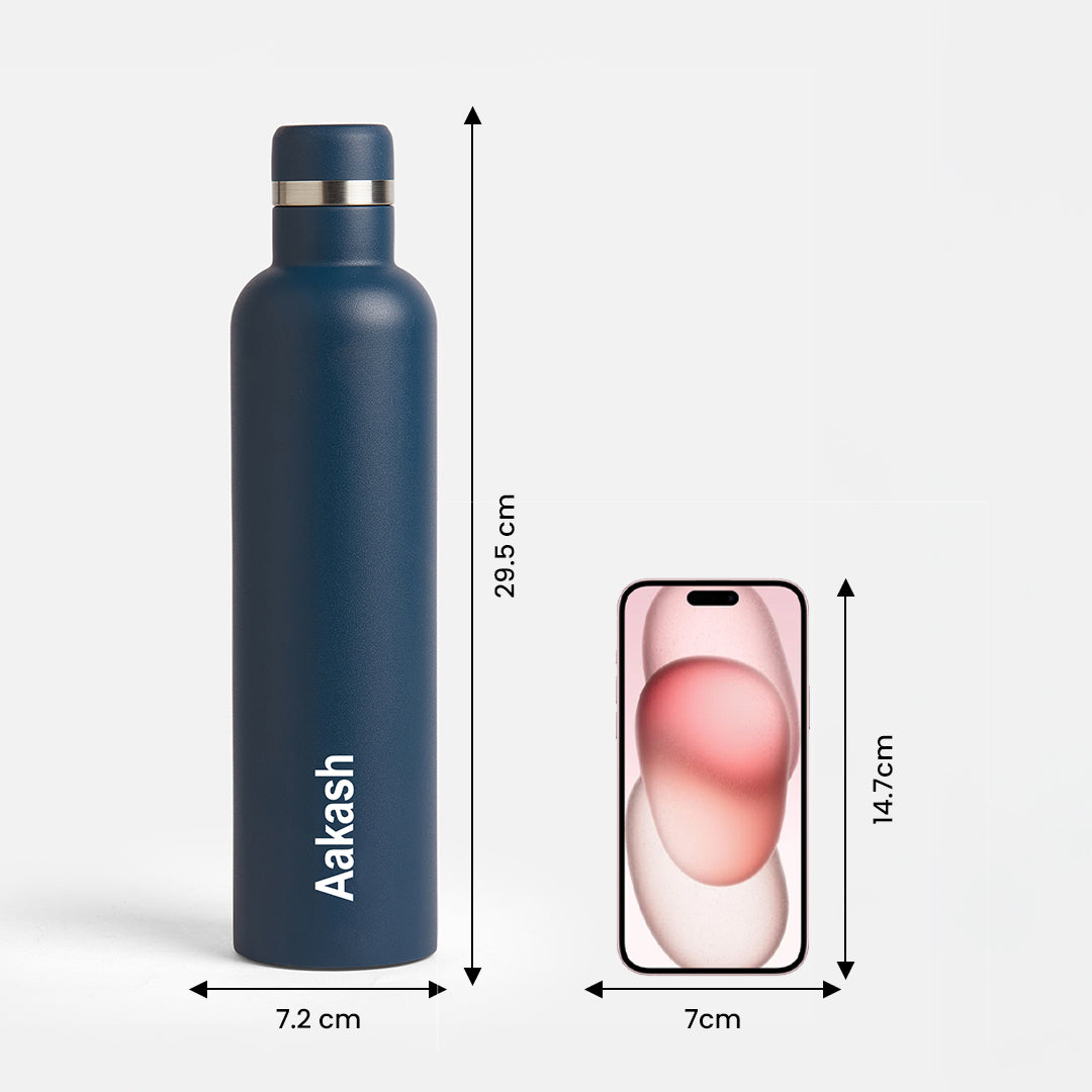 FLO – Premium Personalized Hydration Bottle - Deep Blue (750 ML)