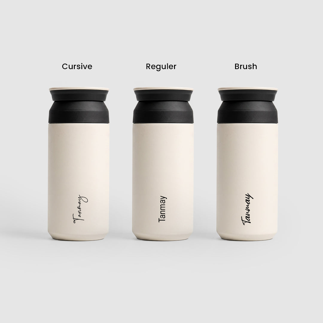 Personalised Insulated Coffee Tumbler- Ivory