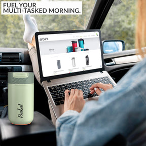 Never-Spill Suction Tumbler- Sage Green