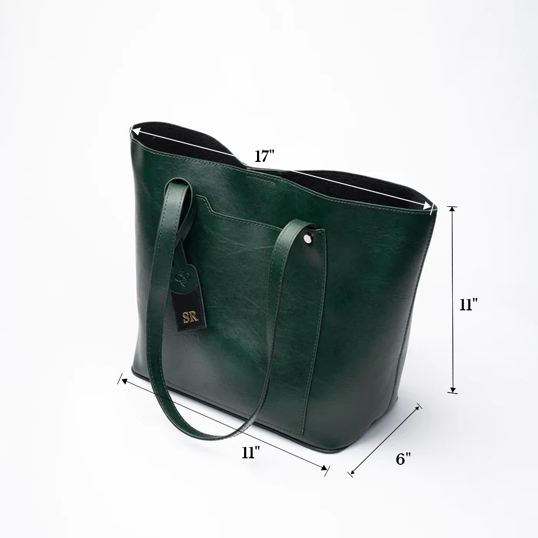 Personalised Classic Tote Bag - Forest Green