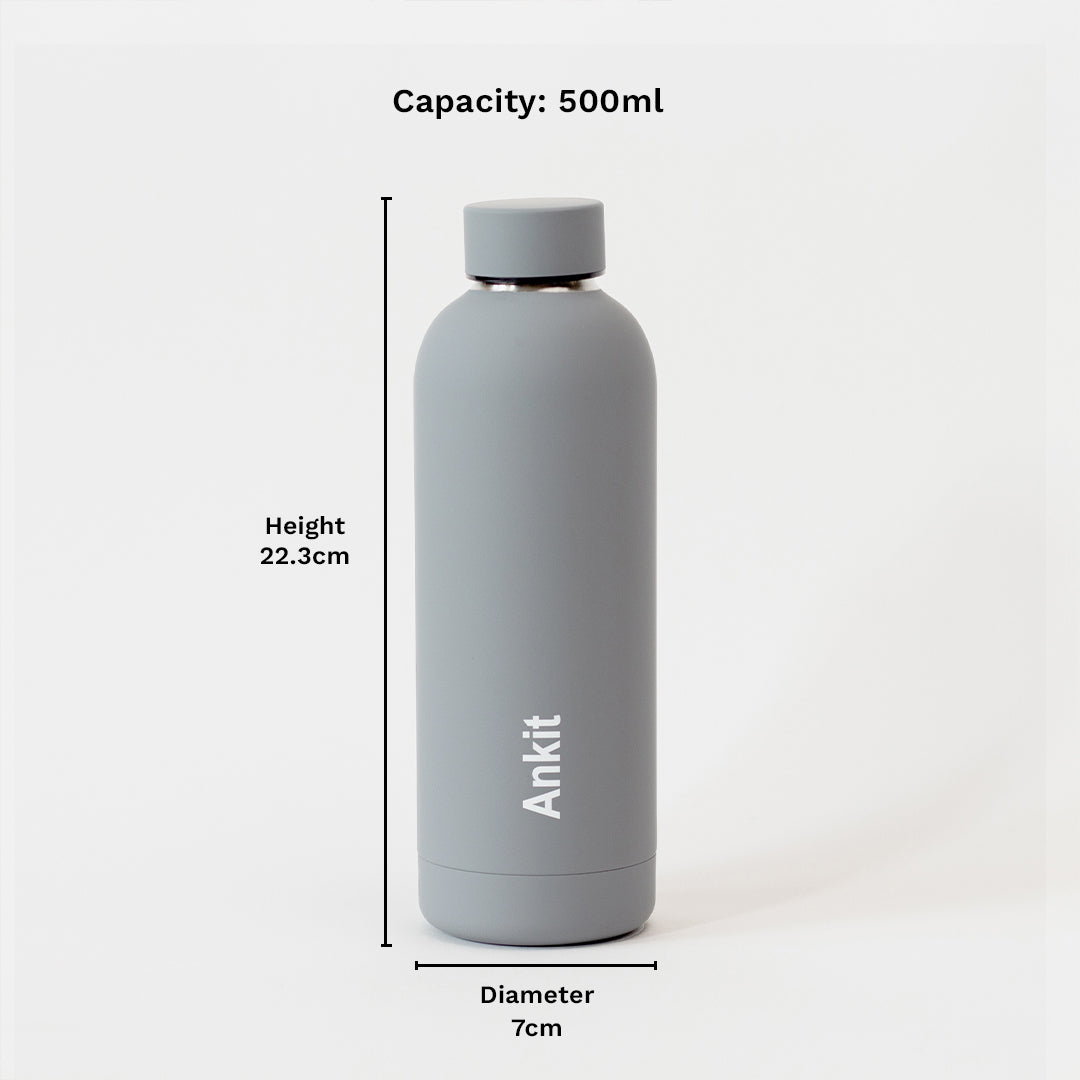 Quench - Personalised Water Bottle - Pebble Grey