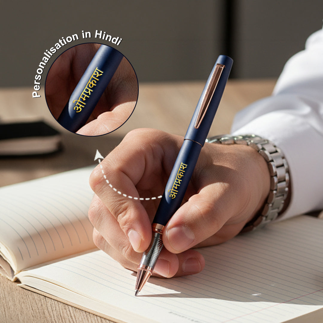 Estilo Personalised Pen - Blue