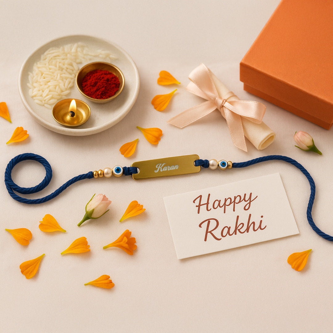 Personalised Engraved Rakhi- Evil Eye