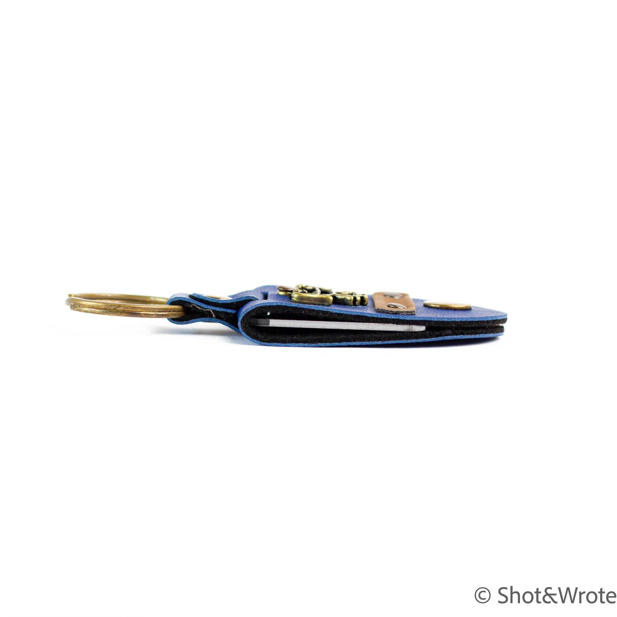 Personalised Photo Keychain - Dark Blue