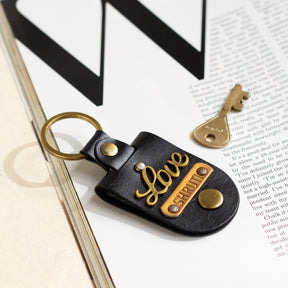 Personalised Photo Keychain - Black