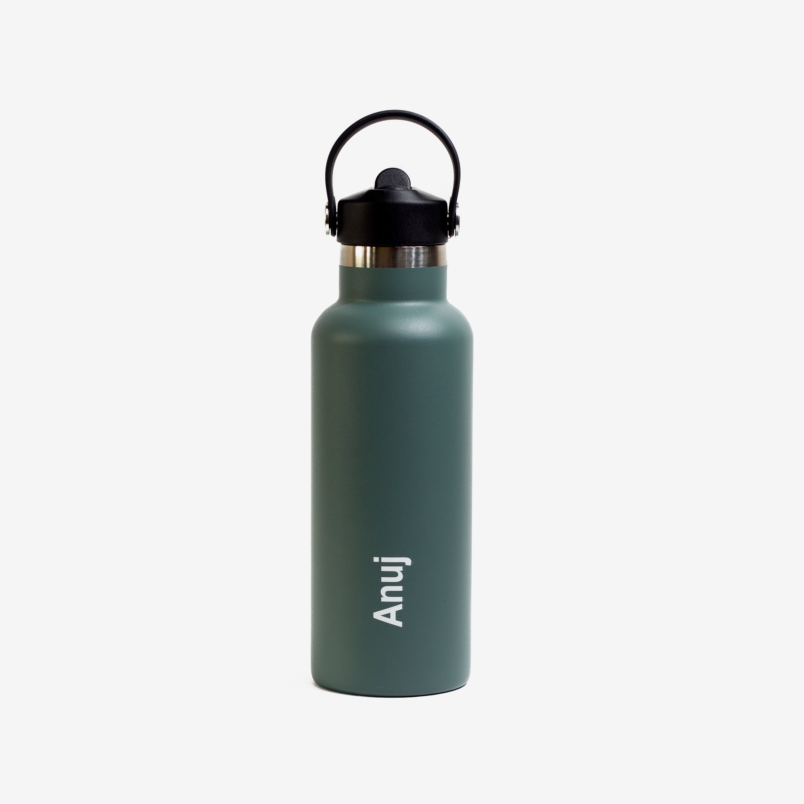 Quench Plus- Personalised Sipper Water Bottle - Military Green