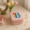 Velvet Travel Jewellery Box | Compact & Stylish Organizer - Powder Pink