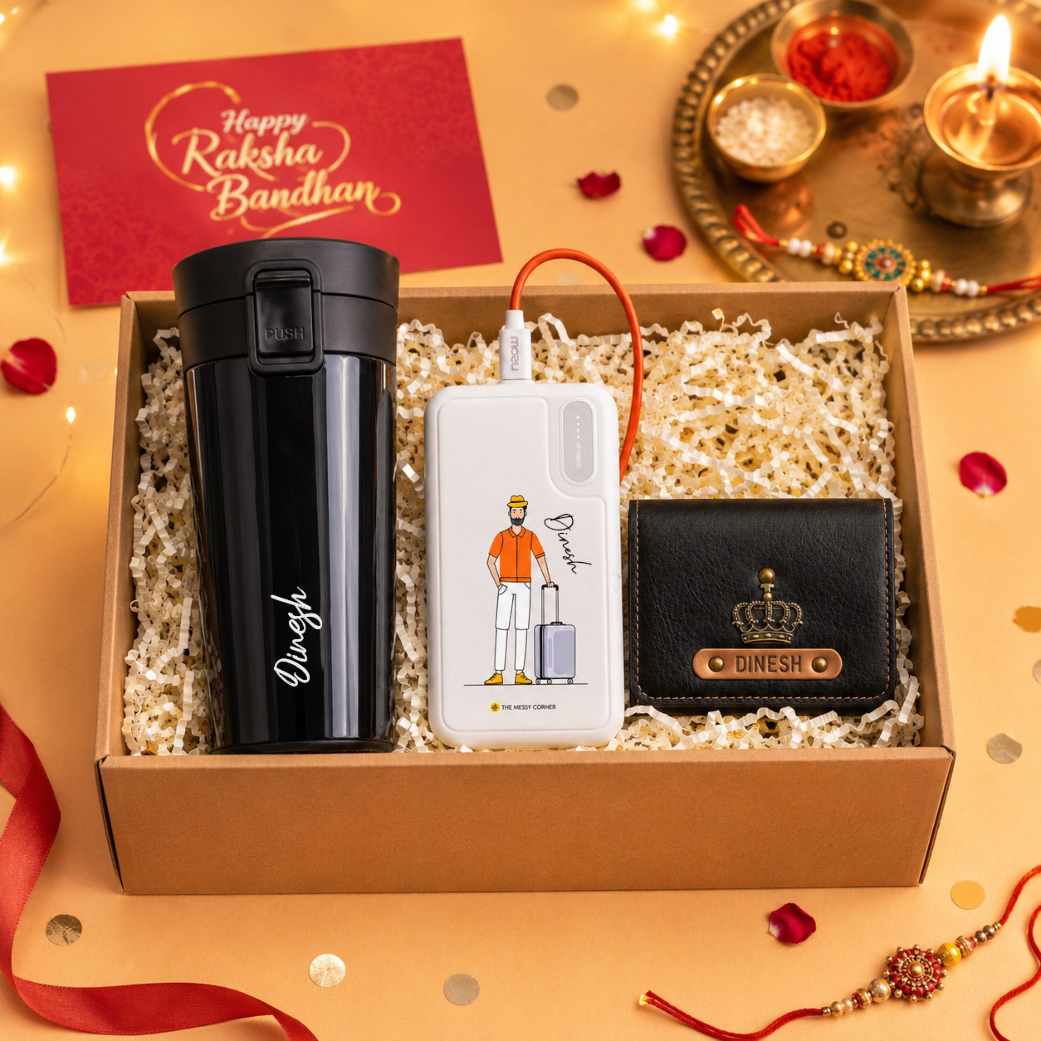 Bro On The Go - Personalised Rakhi Gift Hamper
