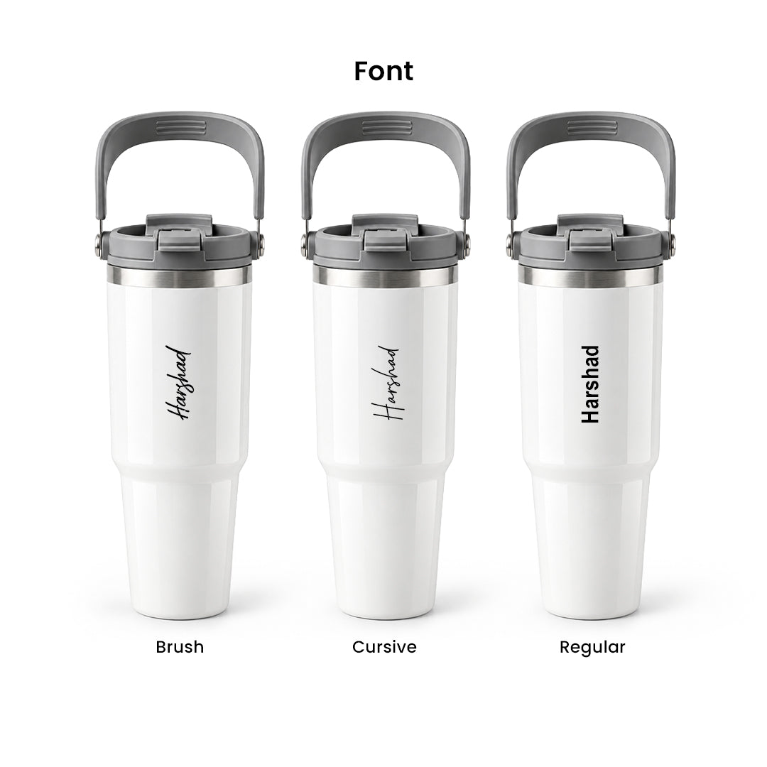 Hydra 900ML Bottle with Smart Lid – White