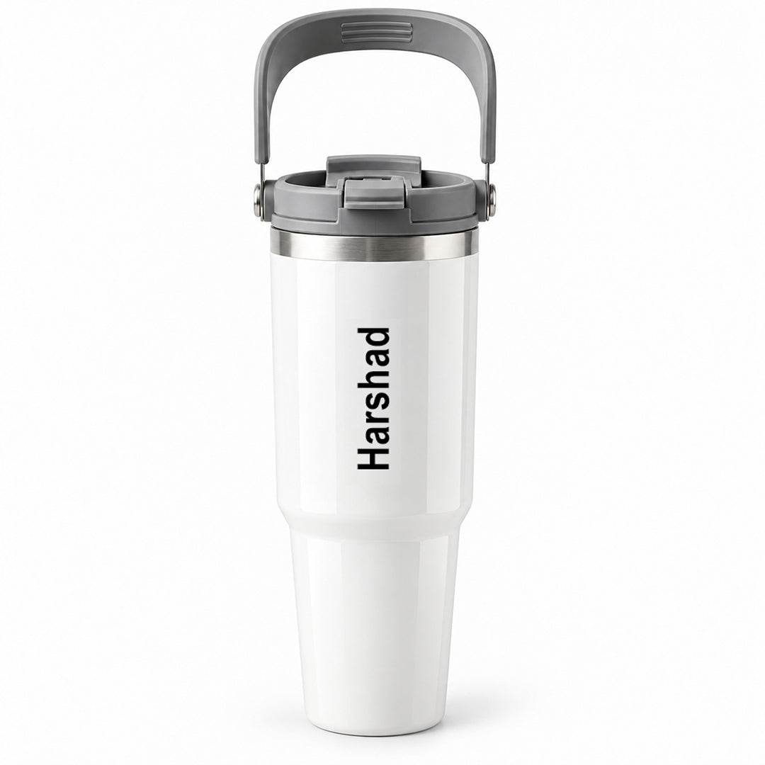 Hydra 900ML Bottle with Smart Lid – White