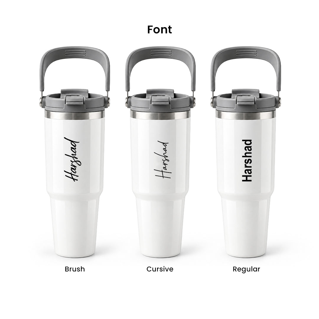 Hydra 900ML Bottle with Smart Lid – White
