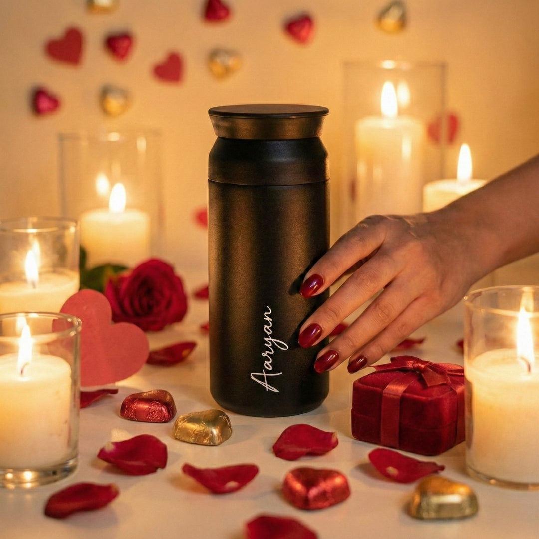 Personalised Insulated Coffee Tumbler- Black