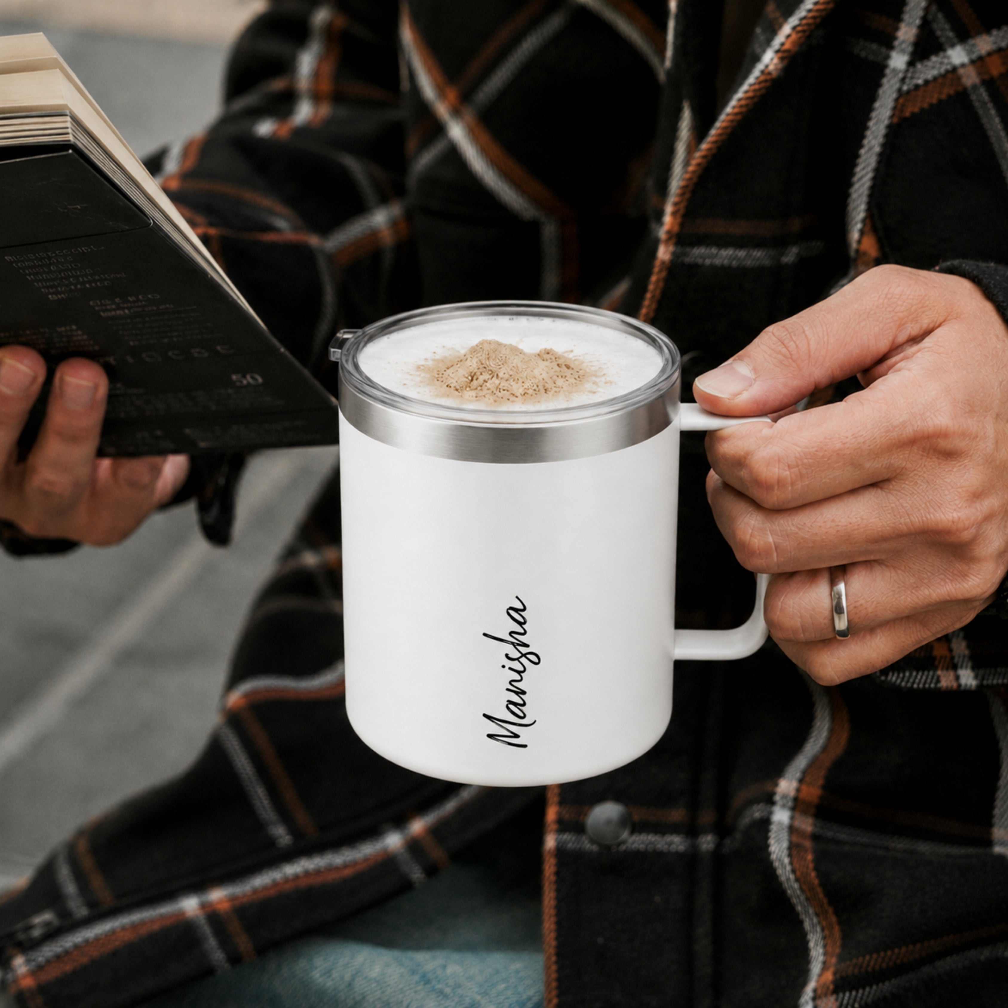 Personalised Insulated Mug - White (400 ML)