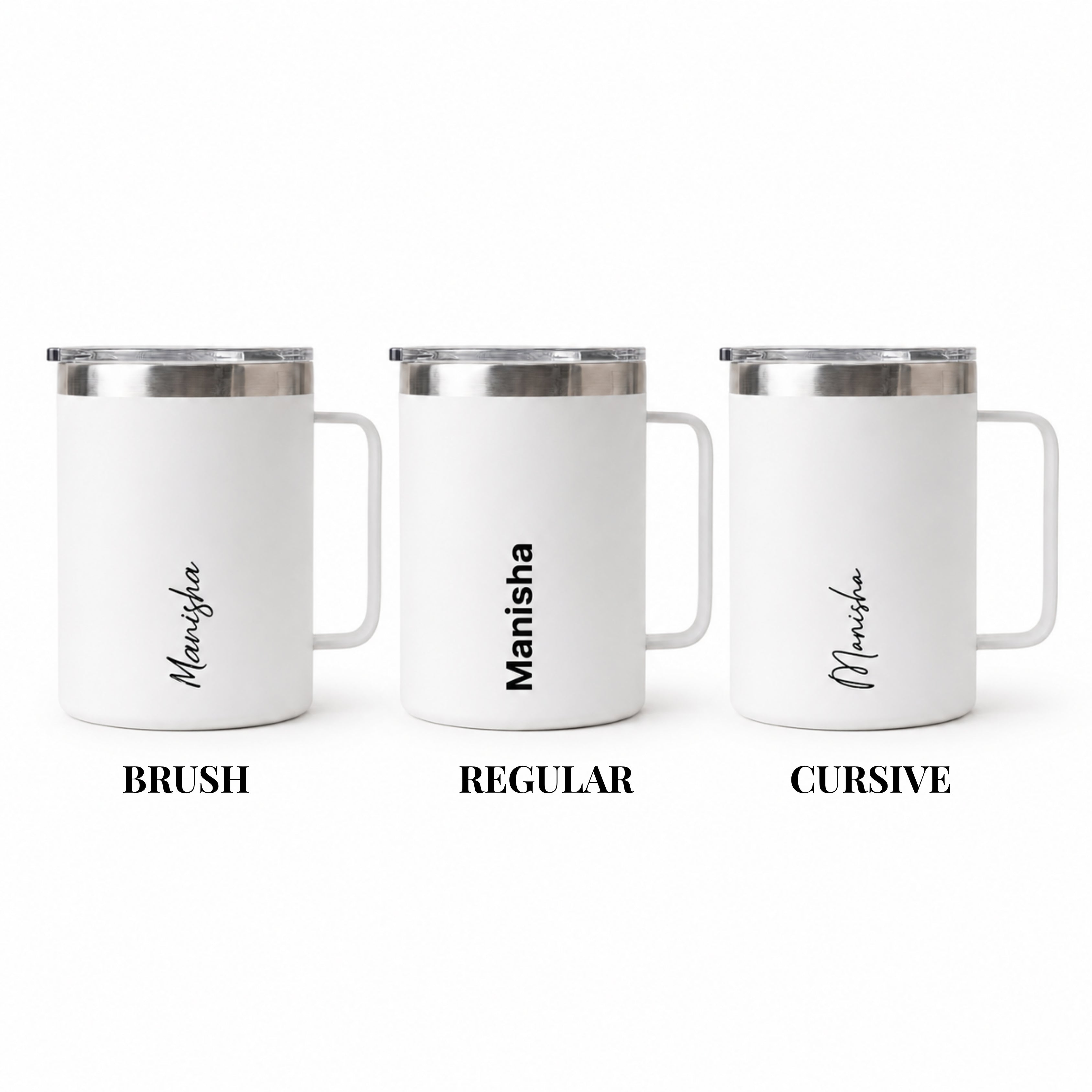 Personalised Insulated Mug - White (400 ML)