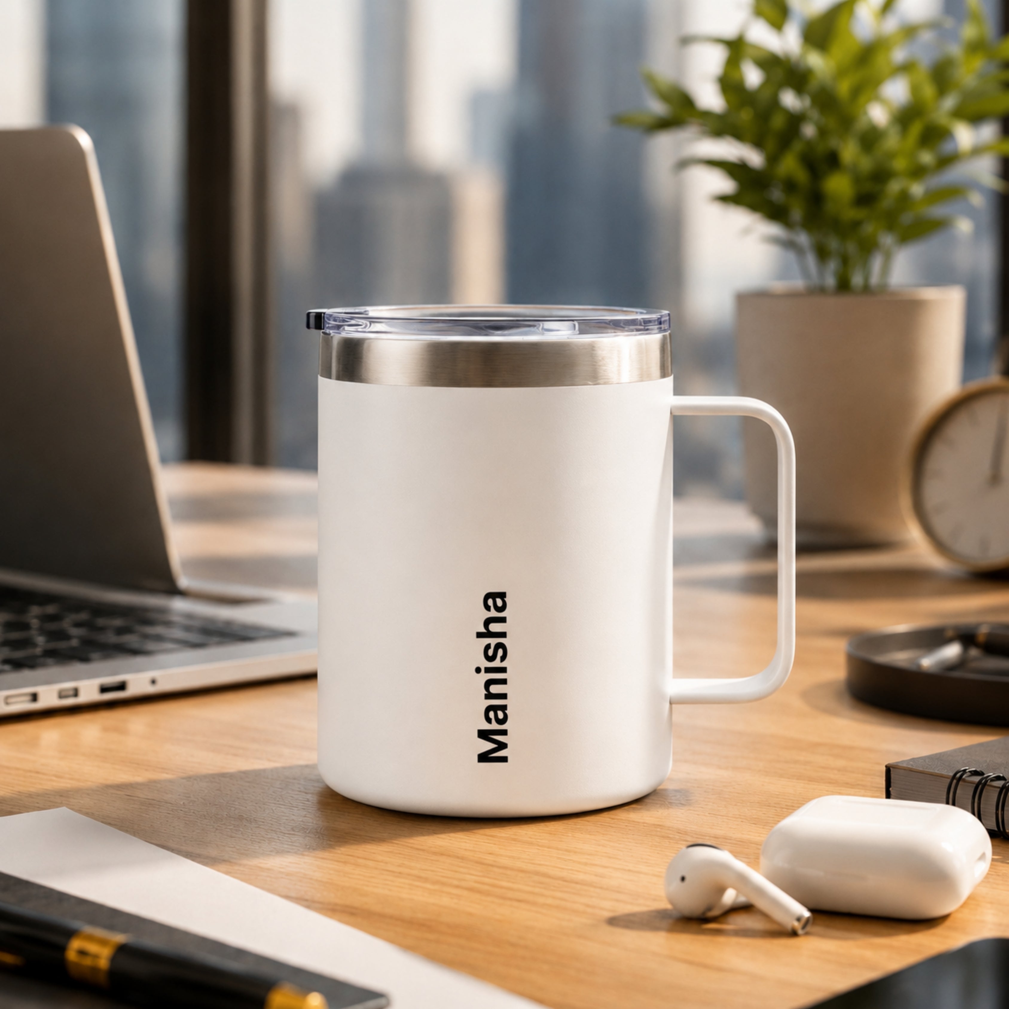 Personalised Insulated Mug - White (400 ML)