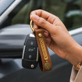 Personalized Keychain - Brown