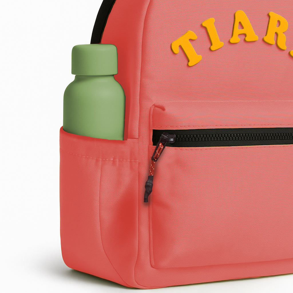 Personalized Kids Backpack – For School & Travel (Coral Pink)