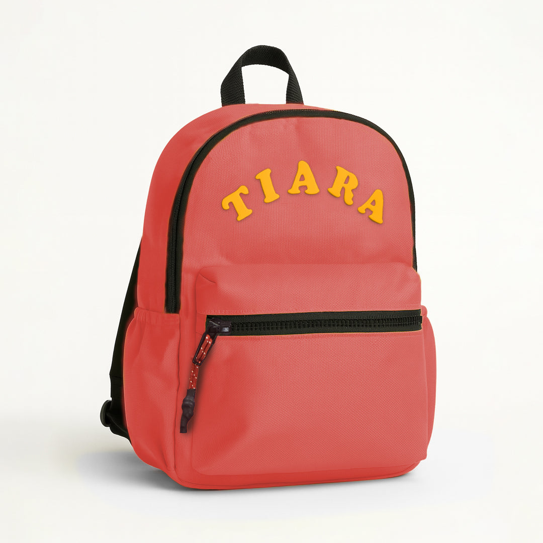 Personalized Kids Backpack – For School & Travel (Coral Pink)