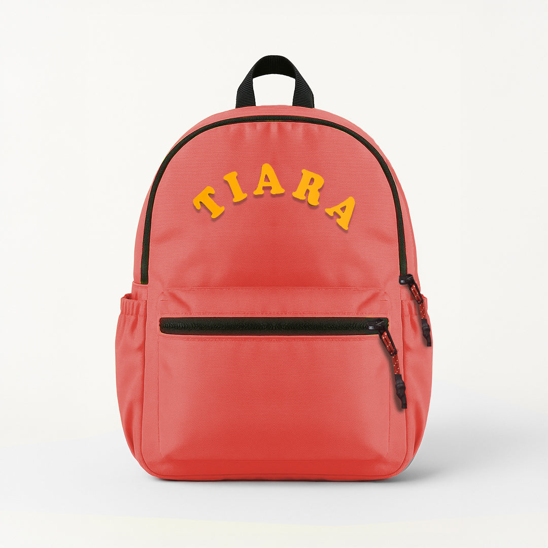 Personalized Kids Backpack – For School & Travel (Coral Pink)