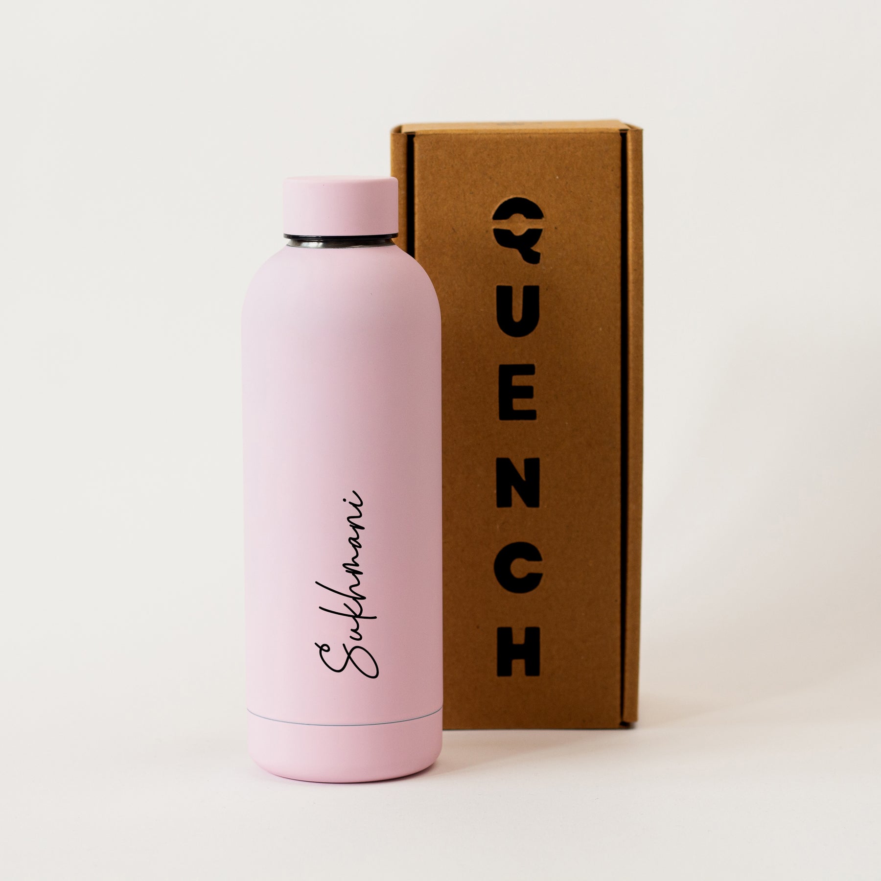 Quench - Personalised Water Bottle - Candy Pink