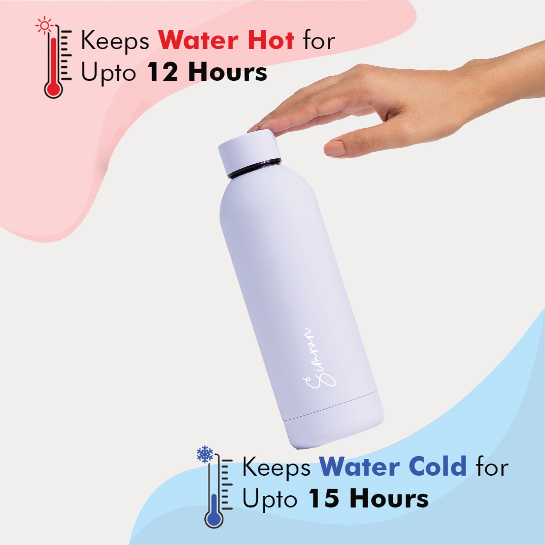 Quench - Personalised Water Bottle - Lilac
