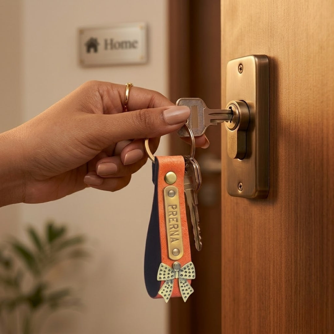 Personalized Keychain - Orange